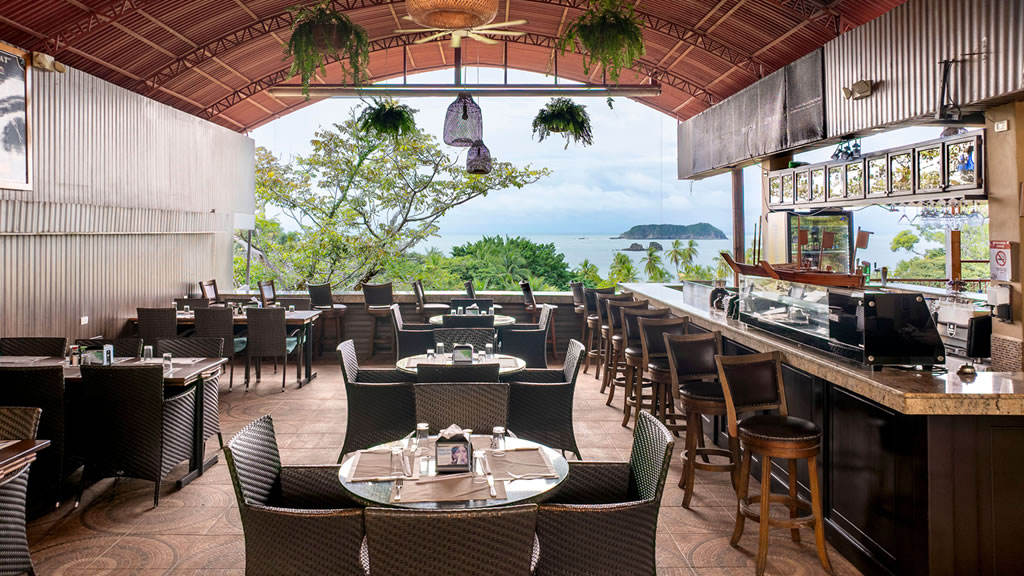 Ocean view from terrace restaurant and bar