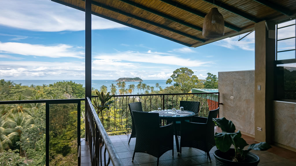 Ocean view from terrace restaurant and bar